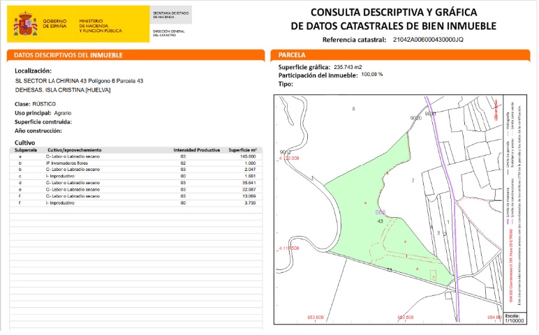 Terreno La Dehesa Isla Cristina HUELVA